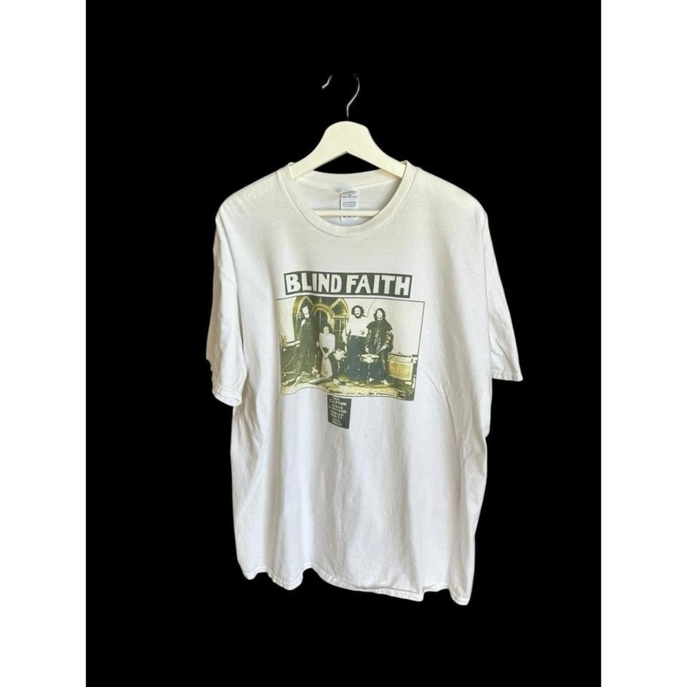 Blind Faith Eric Clapton Steve‎ Winwood Tshirt XXL Cream Tour Band Music